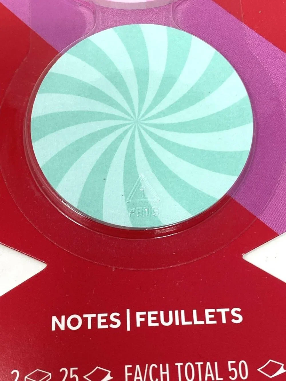 Post-it® 2 Packs Jingle Notes Gingerbread Man/Candy And Pink Green Round Candy